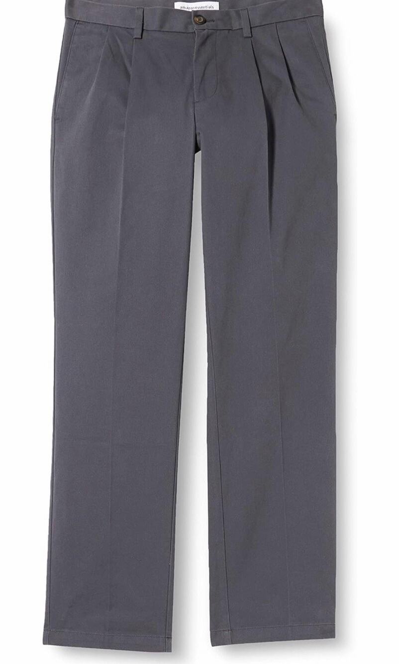 Amazon Essentials Men's Classic-fit Wrinkle-Resistant Pleated Chino Pant 29x32
